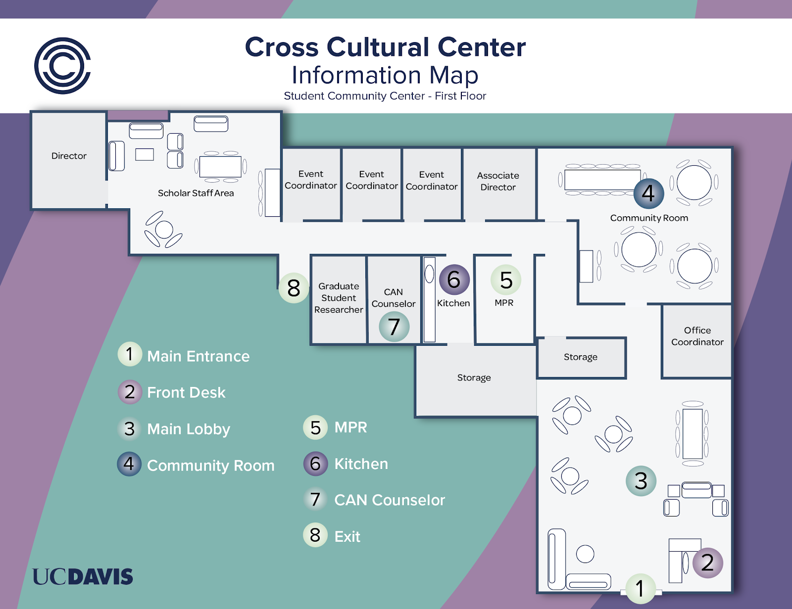 Map of the Cross Cultural Center