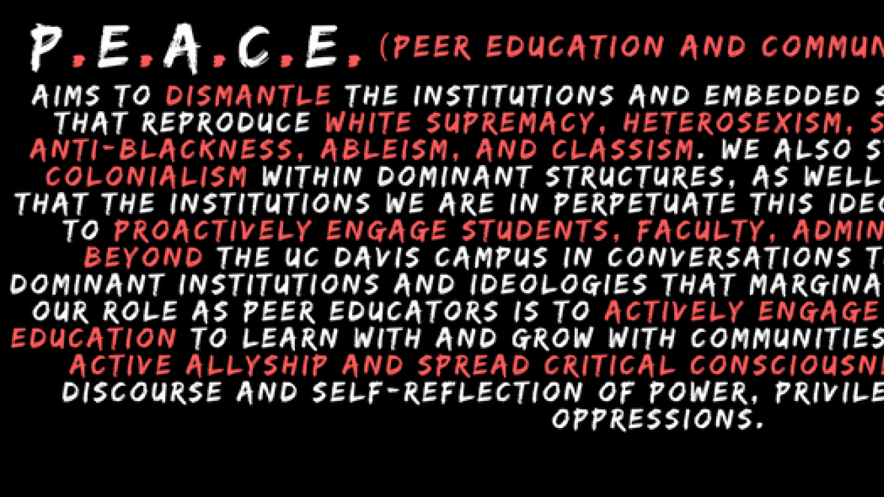 Peer Education And Community Empowerment Peace Cross Cultural Center