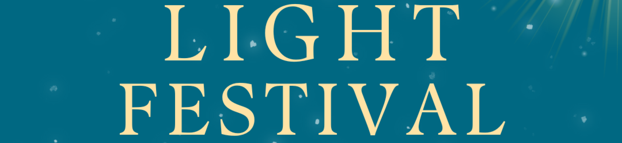 Save the Date for the Light Festival: Glow in Unity on October 19 at 1pm to 7pm